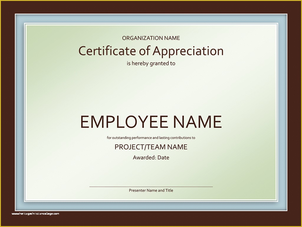 Certificate Of Recognition Template Free Of Certificates Fice