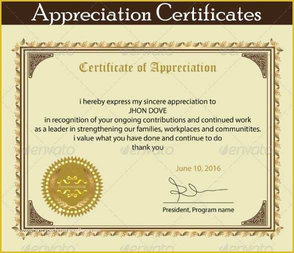 Certificate Of Recognition Template Free Of Printable Certificate Of Appreciation Template