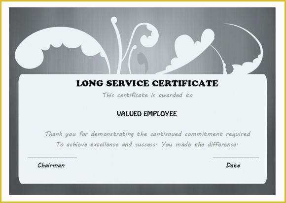 Certificate Of Service Template Free Of Sample Employment Certificate Employee Service Template