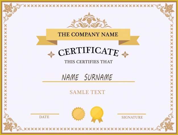 Certificate Templates Free Download Of Certificate Template Design Vector