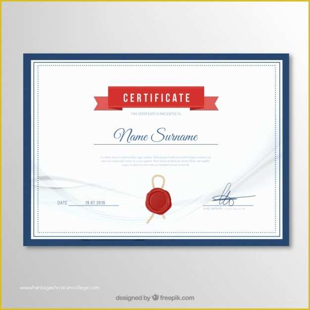 Certificate Templates Free Download Of Certificate Vectors S and Psd Files