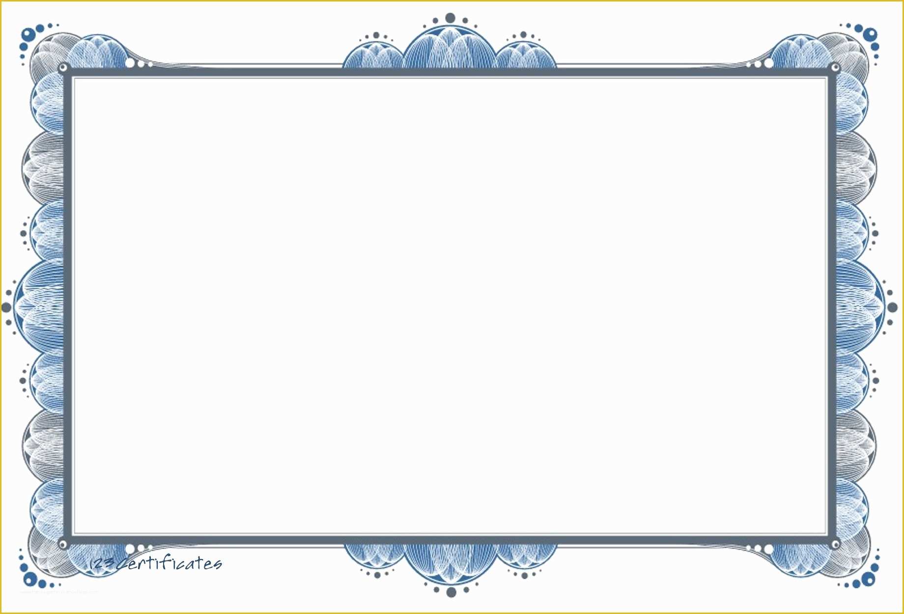 Certificate Templates Free Download Of Free Certificate Borders to