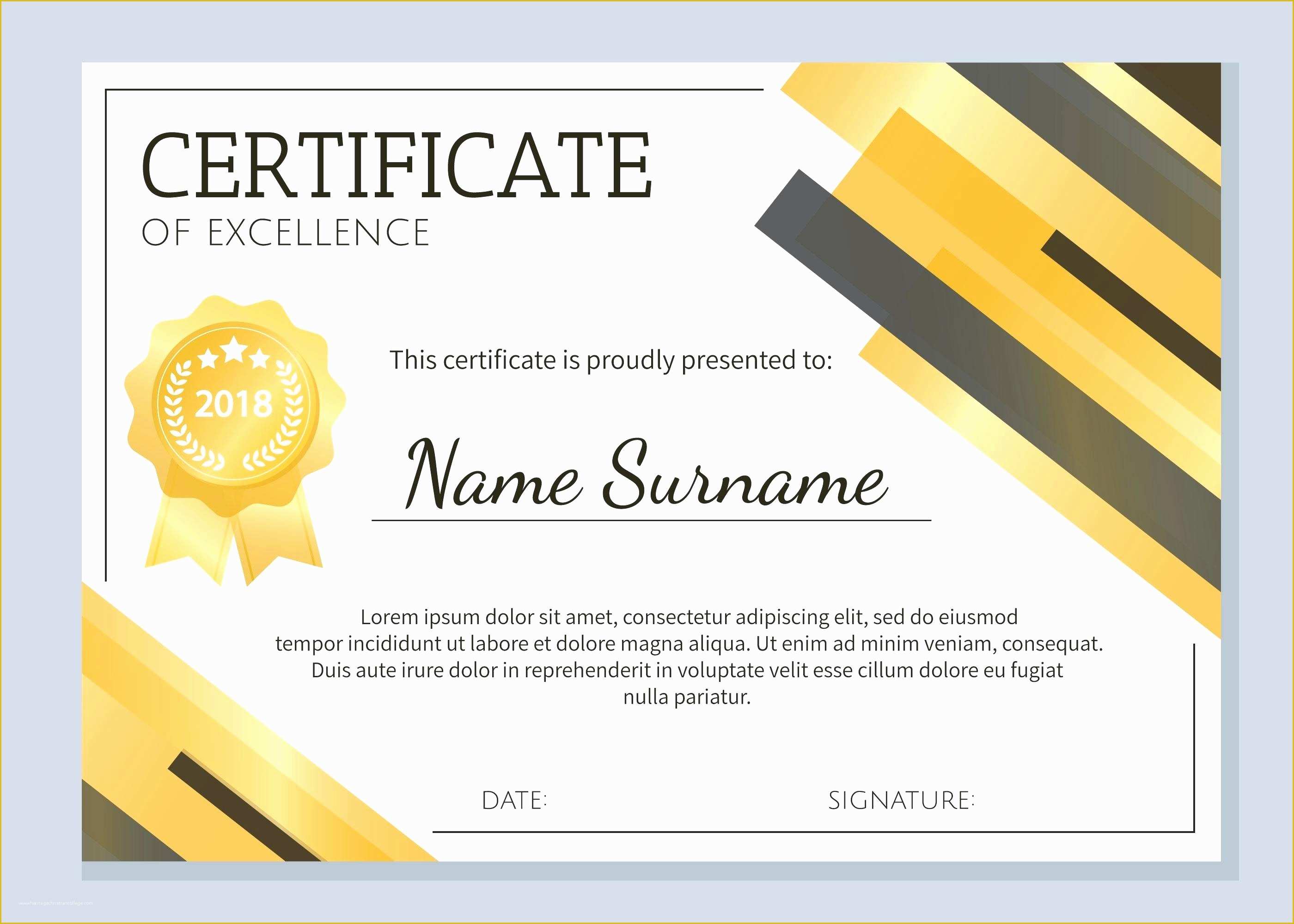 Certificate Templates Free Download Of Gold Certificate Template Golden Certificate Template