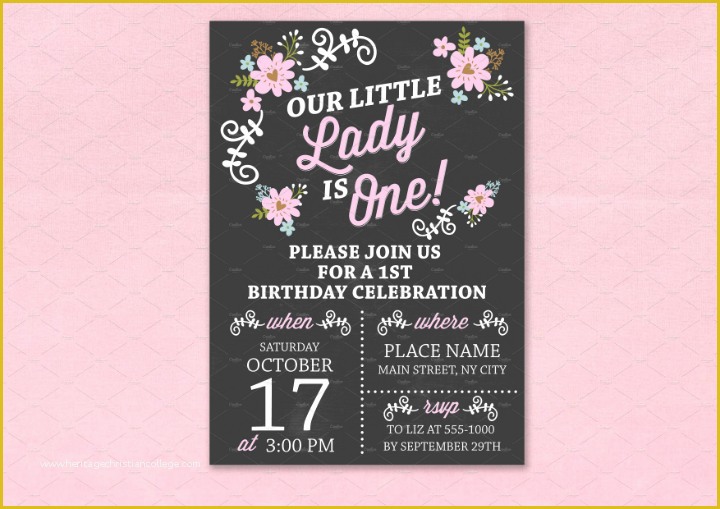 Chalkboard Invitation Template Free Of 14 Creative Chalkboard Birthday Invitation Templates