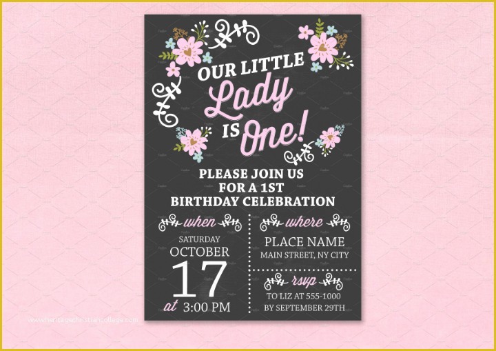 Chalkboard Invitation Template Free Of 14 Creative Chalkboard Birthday Invitation Templates