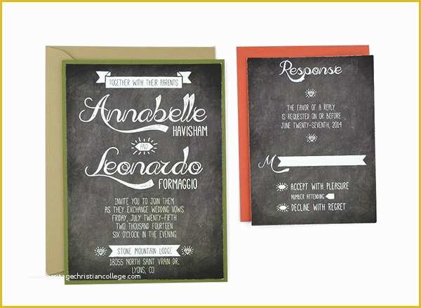 Chalkboard Invitation Template Free Of 19 Free Wedding Invitations Fully Editable