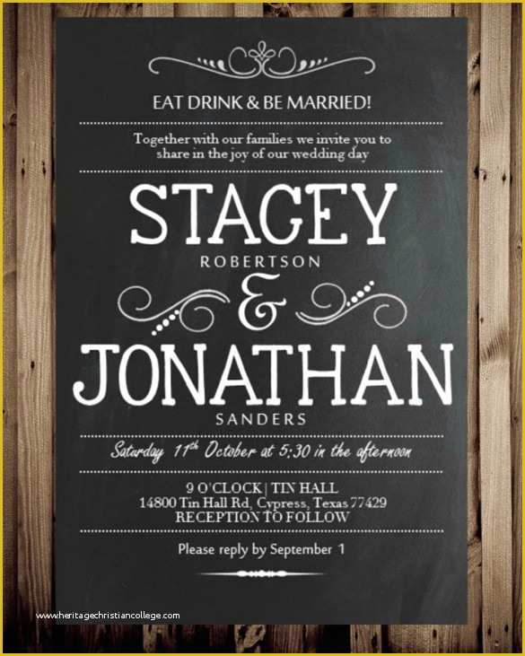 Chalkboard Invitation Template Free Of 21 Chalkboard Invitation Templates Free Sample Example