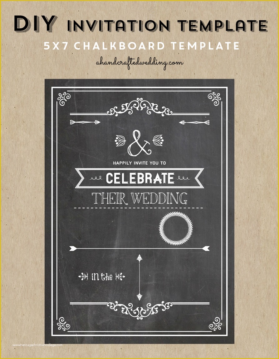 Chalkboard Invitation Template Free Of 9 Best Of Chalkboard Invitation Template Blank