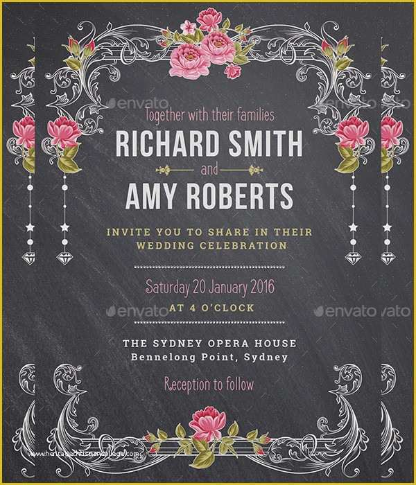 Chalkboard Invitation Template Free Of Chalkboard Invitation Template 27 Free & Premium Download