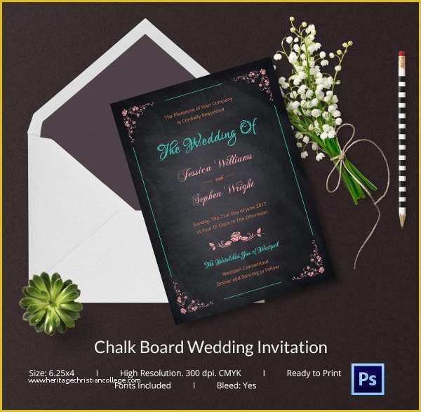 Chalkboard Invitation Template Free Of Chalkboard Invitation Template 45 Free Jpg Psd