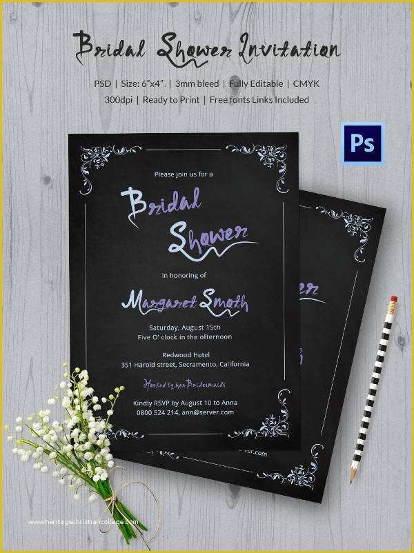 Chalkboard Invitation Template Free Of Chalkboard Invitation Template 45 Free Jpg Psd