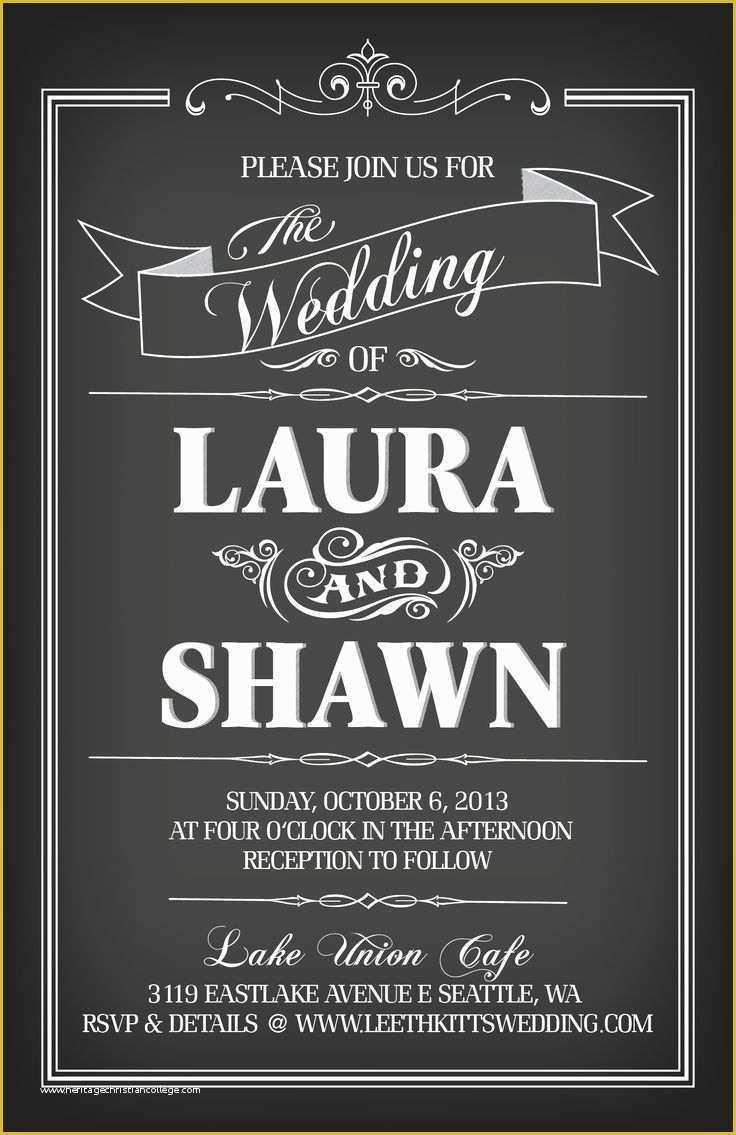 Chalkboard Invitation Template Free Of Chalkboard Invitation Template Chalkboard Wedding