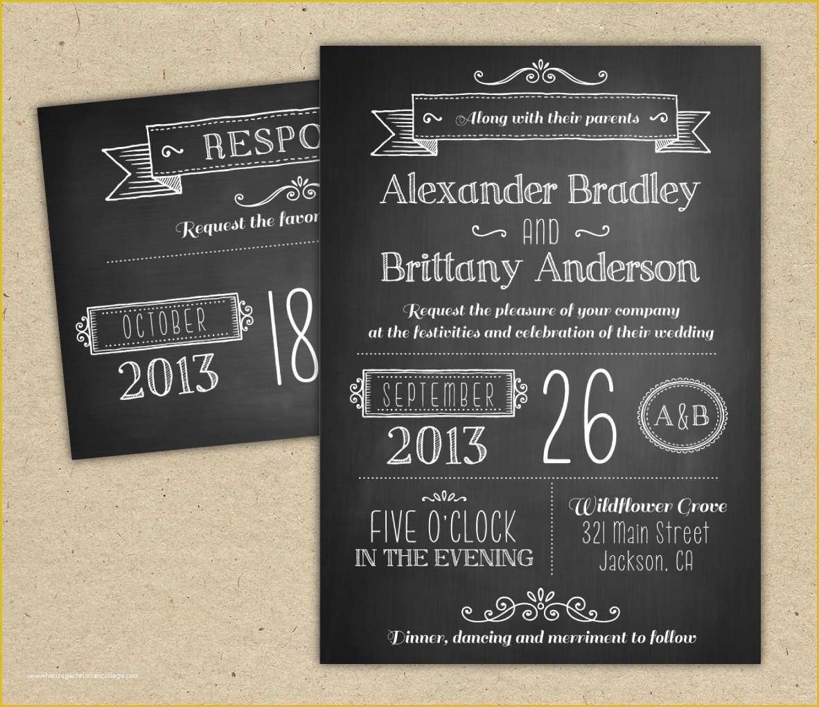 Chalkboard Invitation Template Free Of Chalkboard Invitations Template Invitation Template