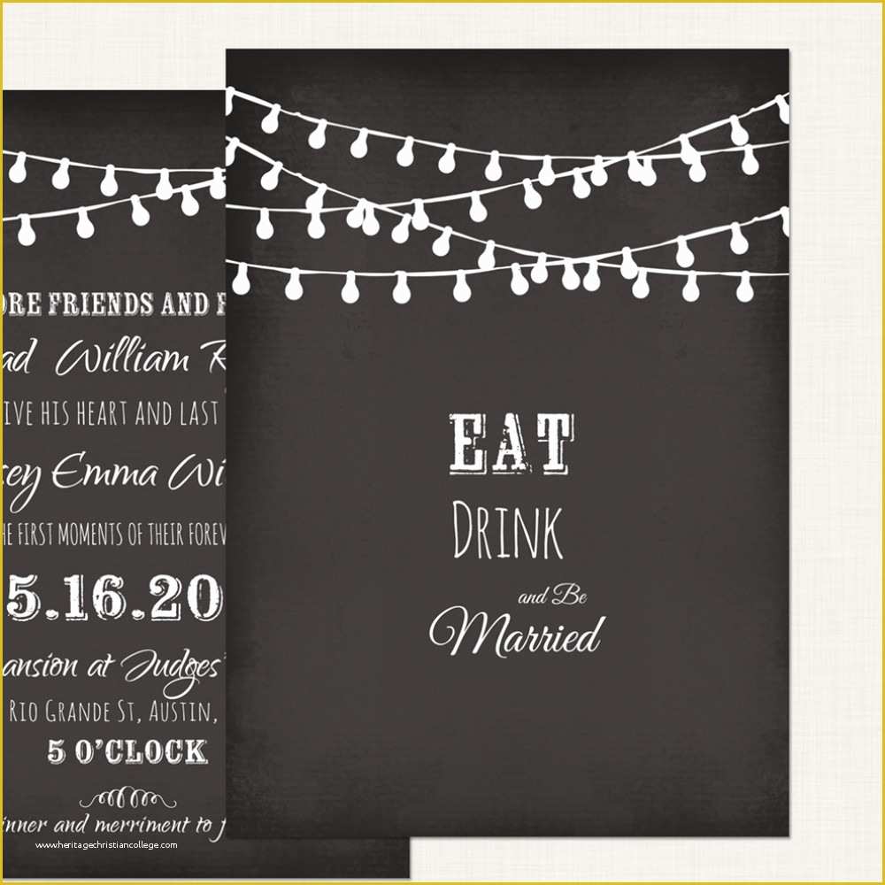 Chalkboard Invitation Template Free Of Chalkboard Wedding Invitation Templates