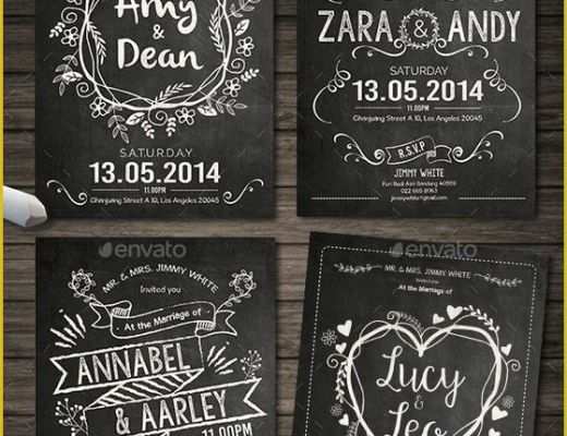 Chalkboard Invitation Template Free Of Chalkboard Wedding Invitation Templates