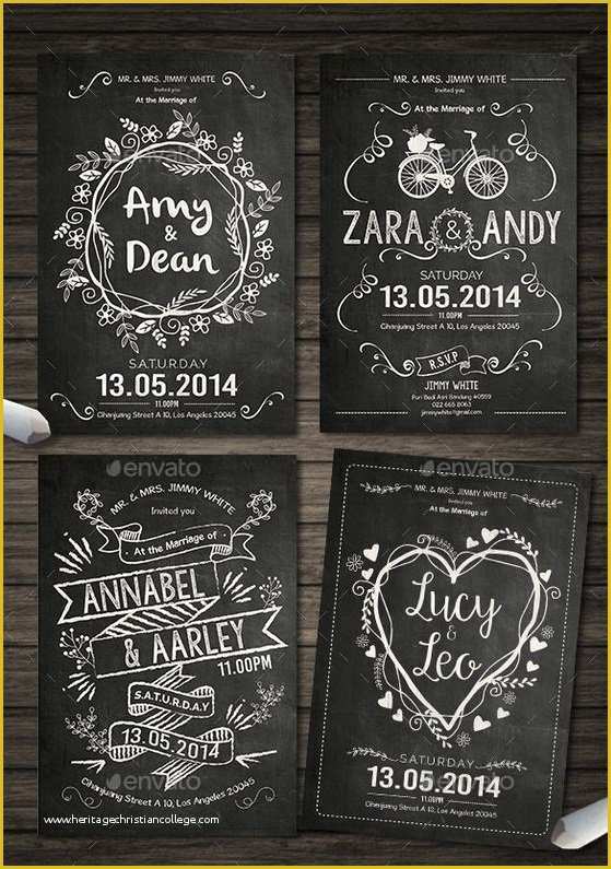 Chalkboard Invitation Template Free Of Chalkboard Wedding Invitation Templates