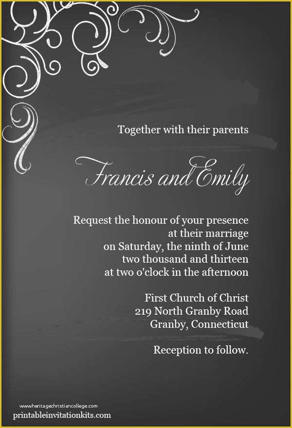 Chalkboard Invitation Template Free Of Free Pdf Download Chalkboard Invitation Template Can