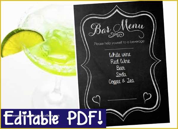 Chalkboard Menu Template Free Of 6 Engagement Party Menu Templates Psd Ai