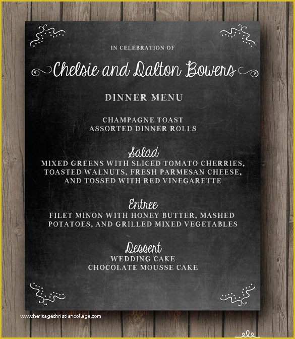 Chalkboard Menu Template Free Of Chalkboard Menu Templates – 37 Free Psd Eps format