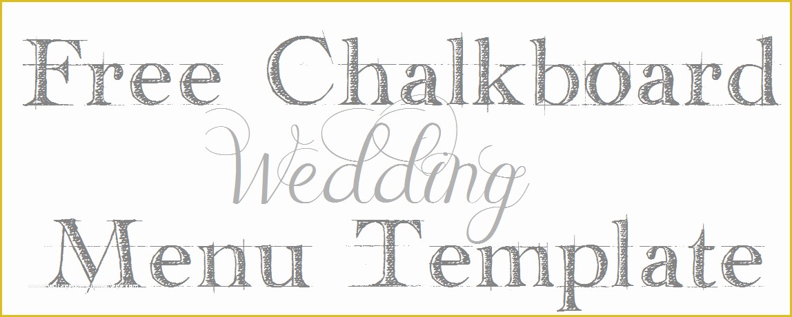 Chalkboard Menu Template Free Of Chalkboard Wedding Menu Free Template Mrs Fancee