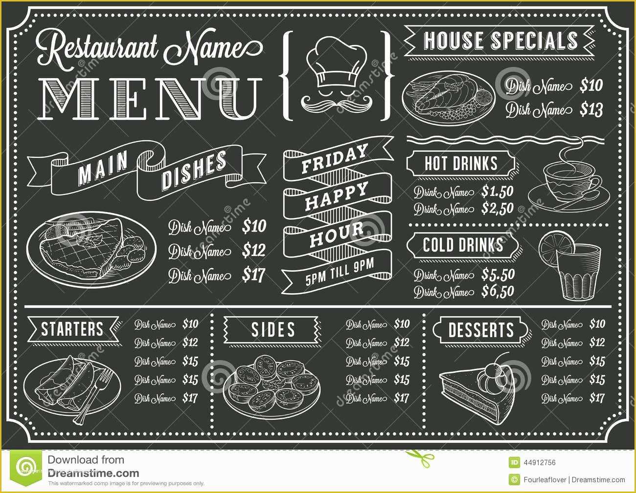 Chalkboard Menu Template Free Of Pin by Nixie Kua On Chalkboard Inspiration