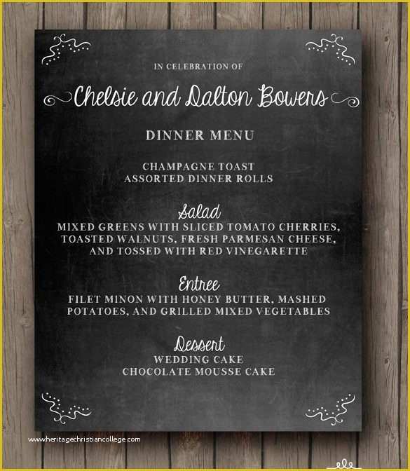 Chalkboard Menu Template Free Of Sample Chalkboard Menu Template