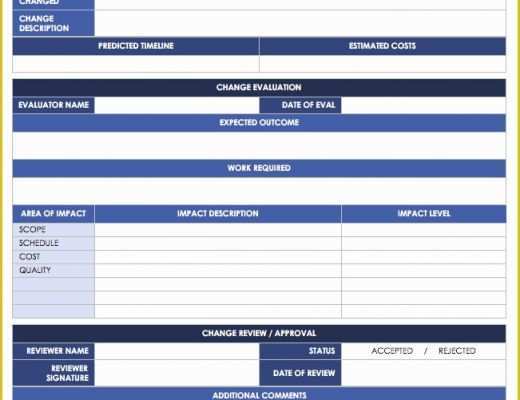 Change Management Template Free Of System Change Request form Template Alfonsovacca