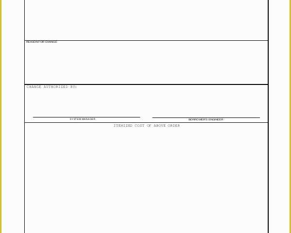 Change order Template Free Download Of 12 Sample Change order forms