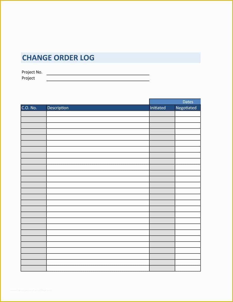 Change order Template Free Download Of 40 order form Templates [work order Change order More]