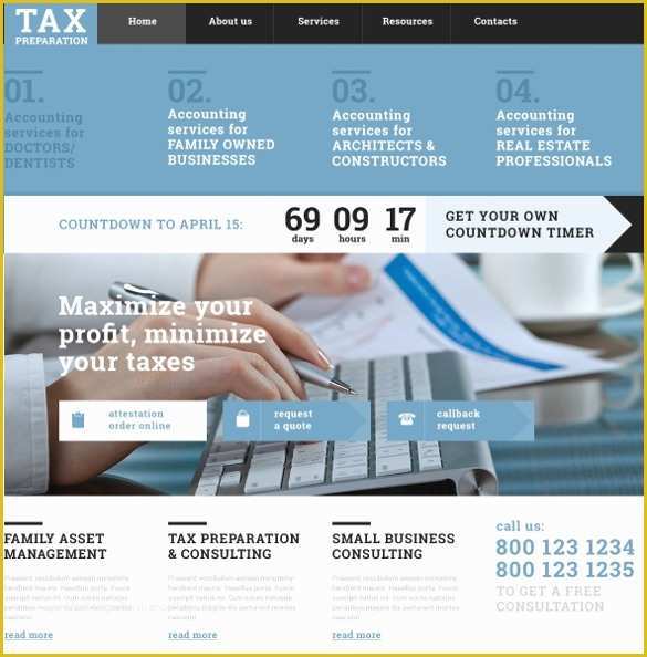 Chartered Accountant Website Templates Free Download Of 28 Amazing Accountant Website themes & Templates