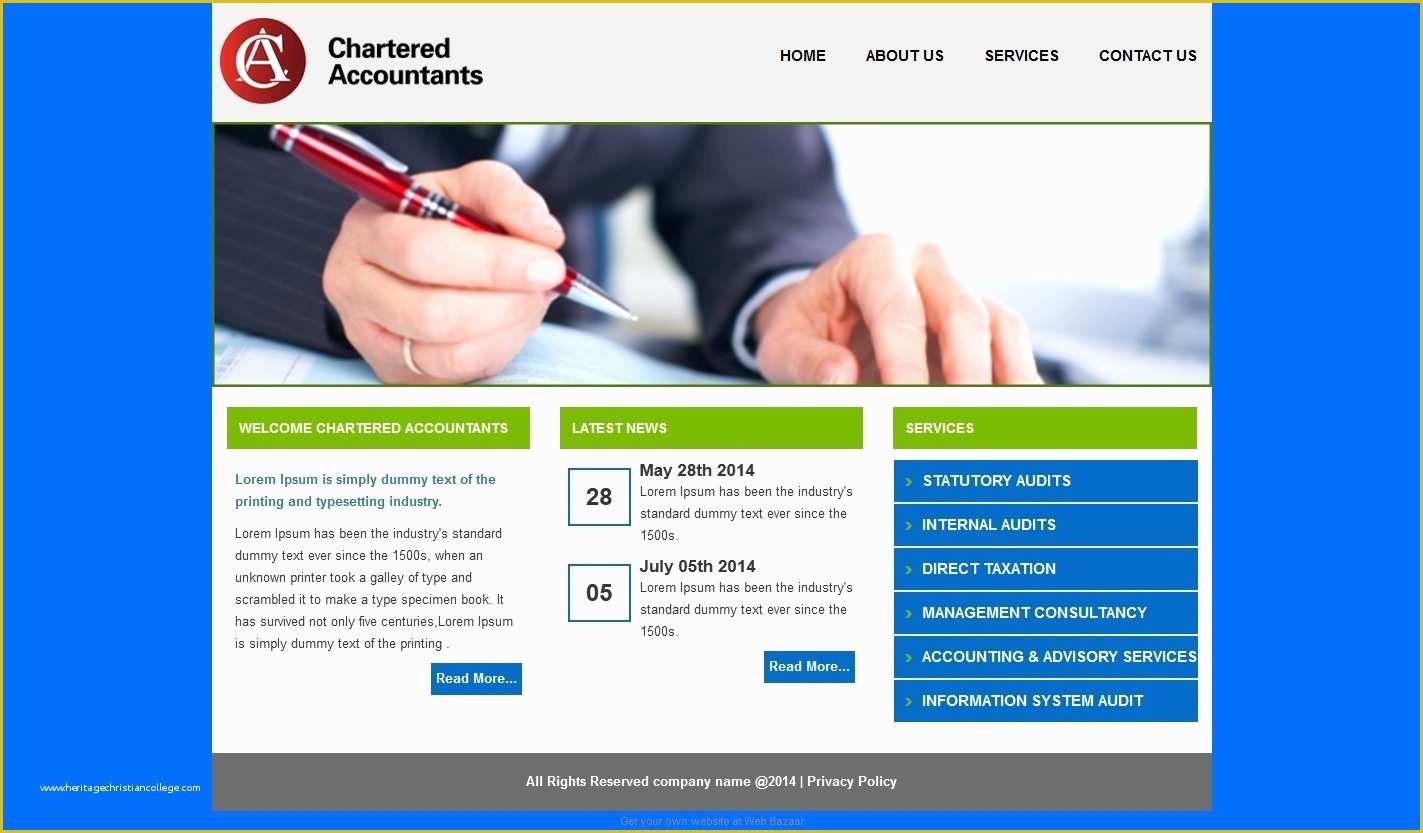 Chartered Accountant Website Templates Free Download Of Chartered Accountant Website Templates Free Download