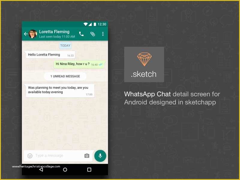 Chatting Website Template Free Download Of android Whatsapp Chat Ui Sketch