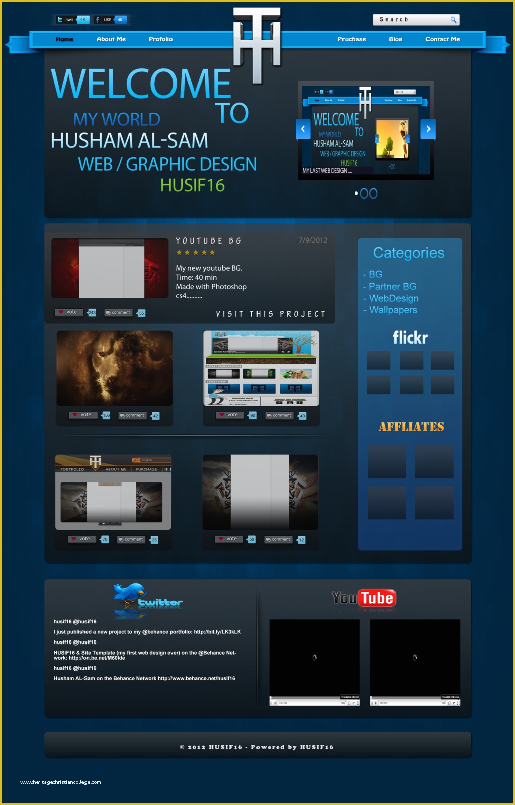 Chatting Website Template Free Download Of Blue and Black Website Template by Husif16 On Deviantart
