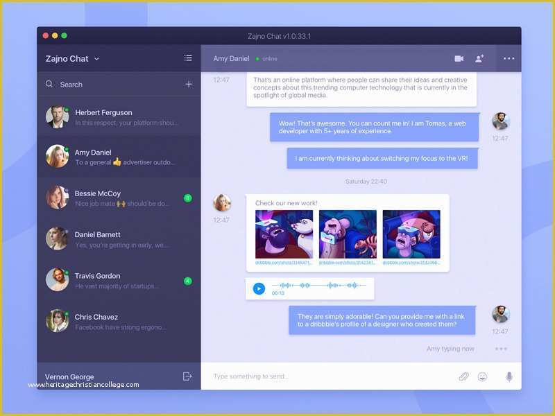 Chatting Website Template Free Download Of Desktop Messaging App Concept Sketch Freebie Download