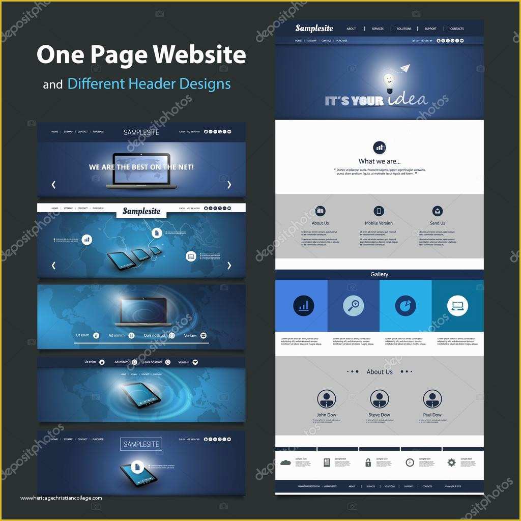 Chatting Website Template Free Download Of E Page Website Template and Different Header Designs