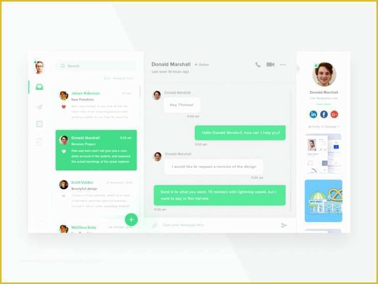 Chatting Website Template Free Download Of Web Messenger Application Gui Free Psd Download Download Psd