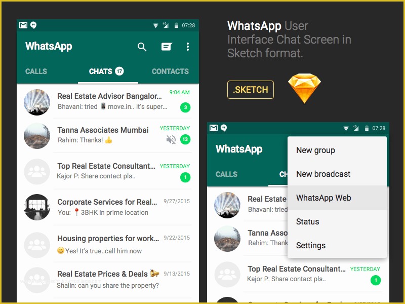 Chatting Website Template Free Download Of Whatsapp android Chat Ui Sketch Freebie Download Free