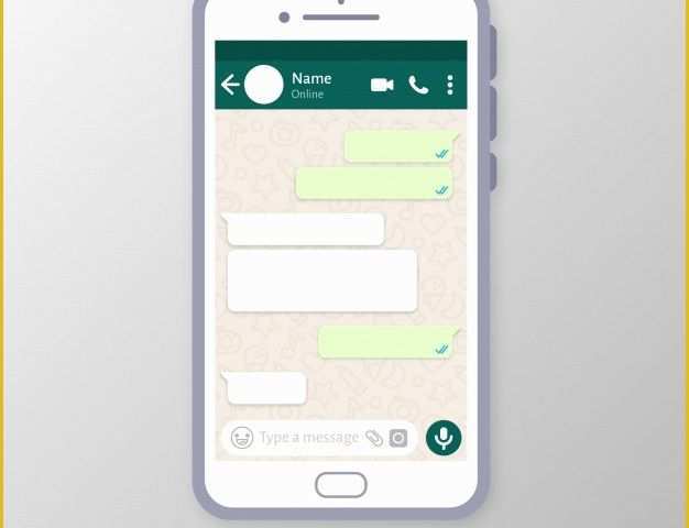 Chatting Website Template Free Download Of Whatsapp Screen Template Vector