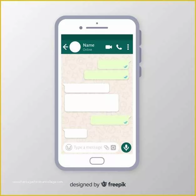 Chatting Website Template Free Download Of Whatsapp Screen Template Vector