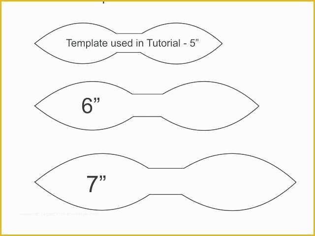 Cheer Bow Template Printable Free Of Bow Template Bow Template Small Medium Hair Bow