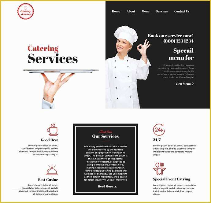 Chef Portfolio Template Free Of 25 Best HTML Food & Restaurant Website Templates