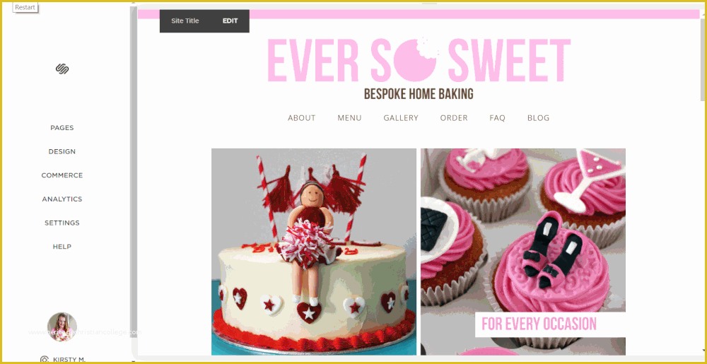 Chef Portfolio Template Free Of Bake This Happen — why I Re Mend Squarespace for Cake