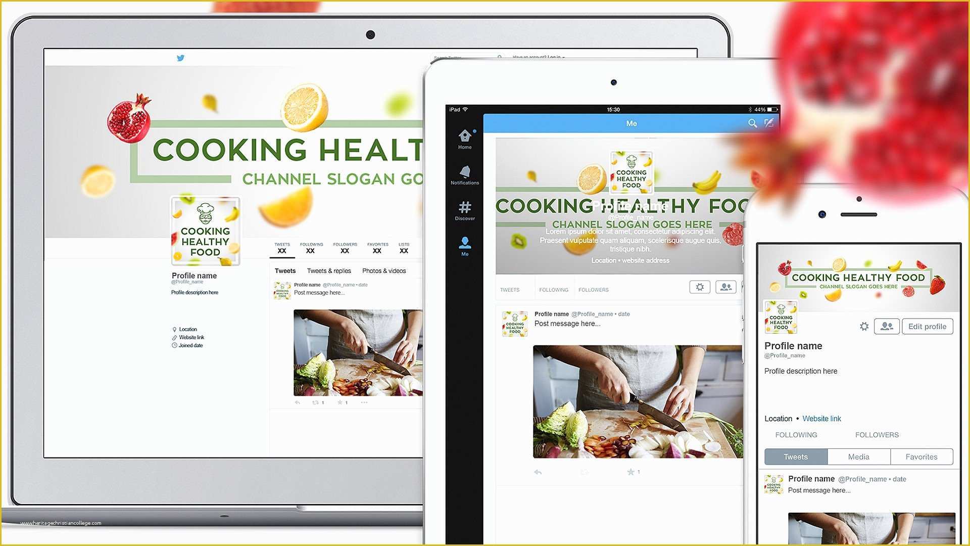 Chef Portfolio Template Free Of Cooking Healthy Food – Universal Culinary Video Template