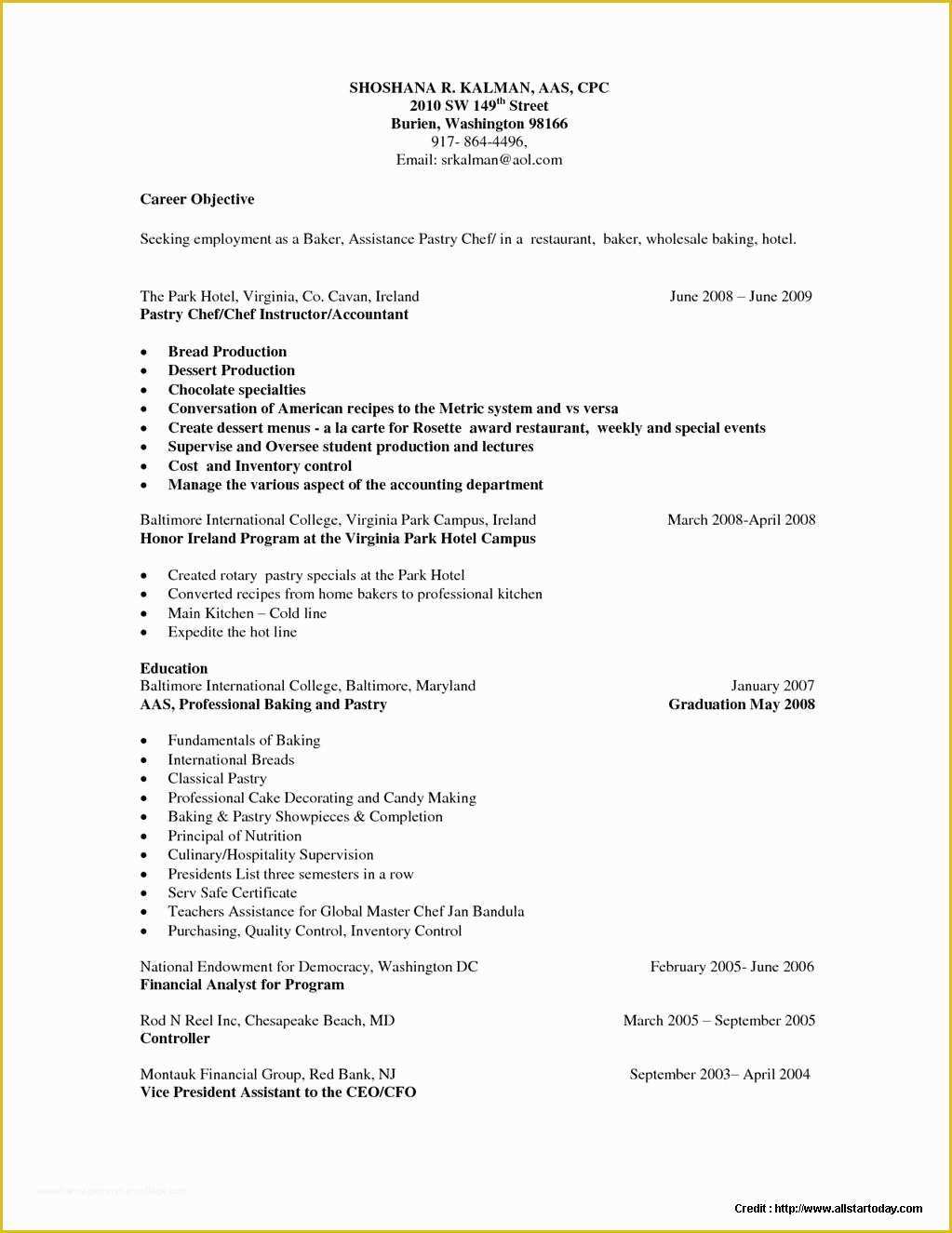 Chef Resume Template Free Of Chef Resume Template Free Resume Resume Examples