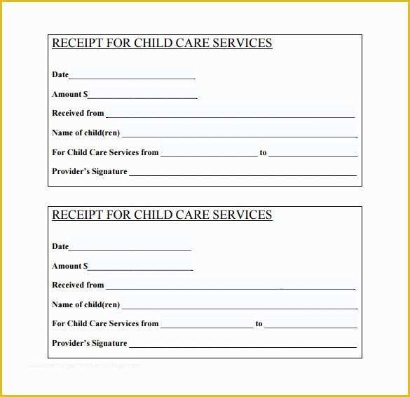 Child Care Contract Template Free Of 24 Daycare Receipt Templates Pdf Doc