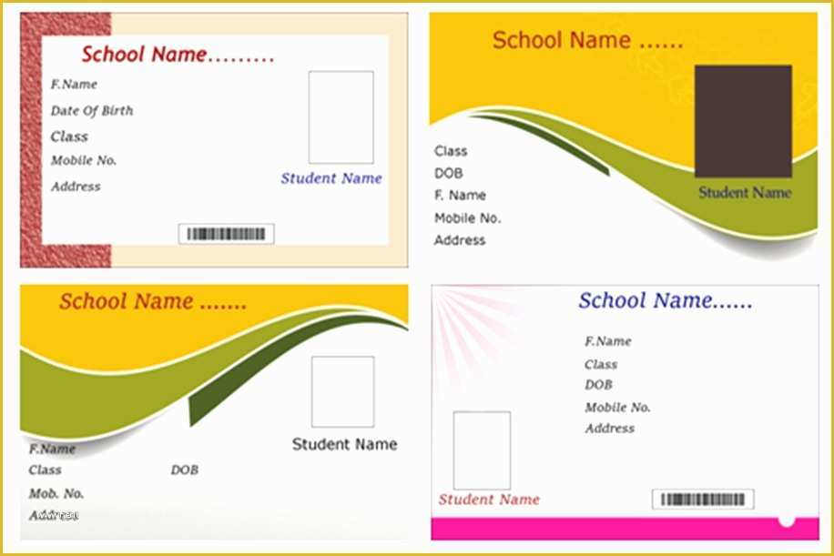 Child Id Card Template Free Of Child Id Card Template Free Elegant Id Card software