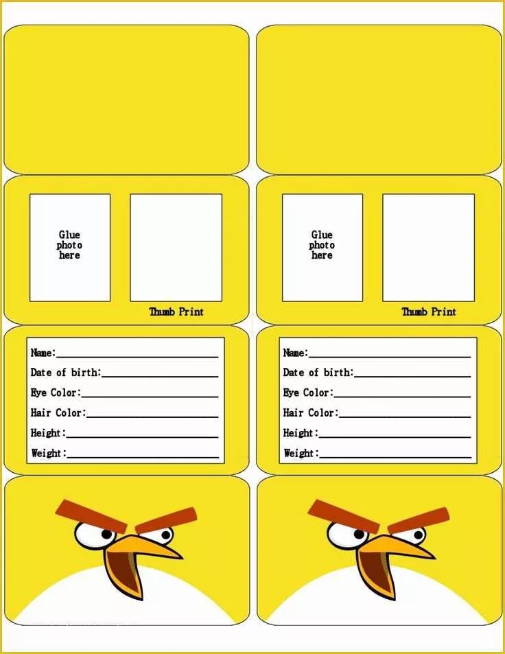 Child Id Card Template Free Of Child Id Card Template Free Templates Data