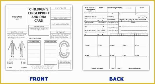 Child Id Card Template Free Of Child Id Card Template Id Card Template Id Kits Child Id