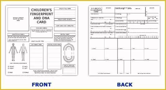 Child Id Card Template Free Of Child Id Card Template Id Card Template Id Kits Child Id