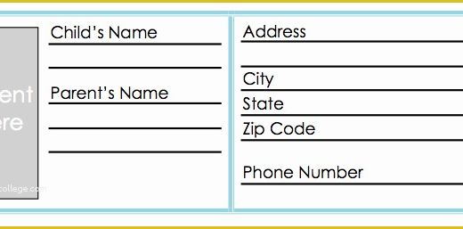 Child Id Card Template Free Of Free Printable Id Cards Templates Free Printable Id Card